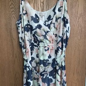 LOFT Outlet XL Spring Floral Maxi Dress